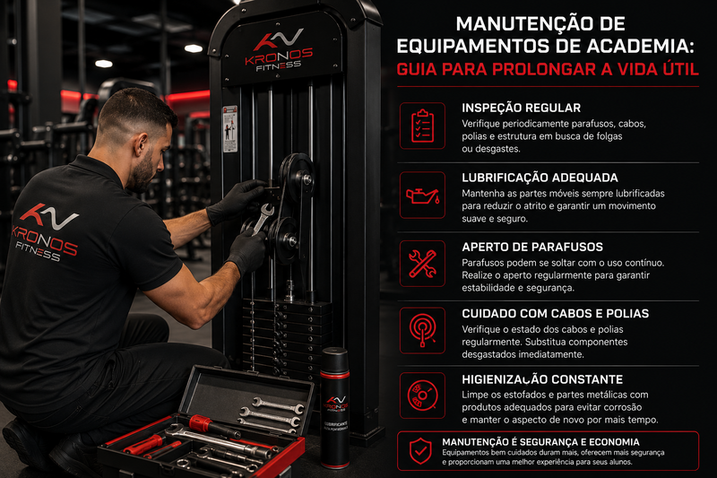 Manutenção de Equipamentos de Academia: Guia para Prolongar a Vida Útil