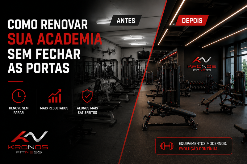 Como Renovar sua Academia sem Fechar as Portas