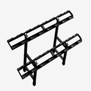 SUPORTE DUMBELL CAPACIDADE 8 PARES - C/ APOIO