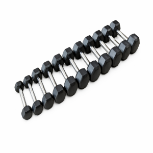 CONJ. HALTER SEXTAVADO INJETADO PREMIUM C/ PEGADA. INOX 01KG À 10KG