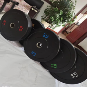 Kit Anilha Emborrachada de Alta Densidade - 10 15 25 35 45 55Kg