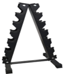 Rack de Halteres em Formato Triangular - 6 pares